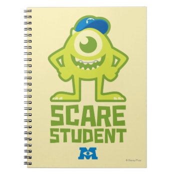 Mike Scare Student Notebook by disneypixarmonsters at Zazzle