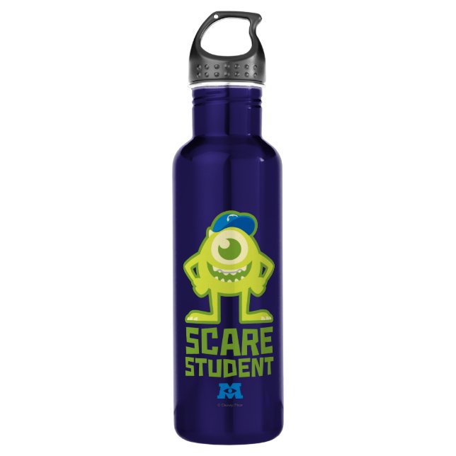 Mike Scare Student Stainless Steel Water Bottle (Front)