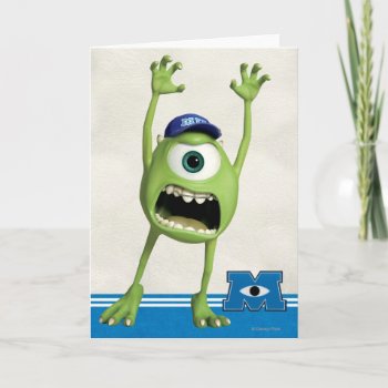 Mike Scaring Card by disneypixarmonsters at Zazzle