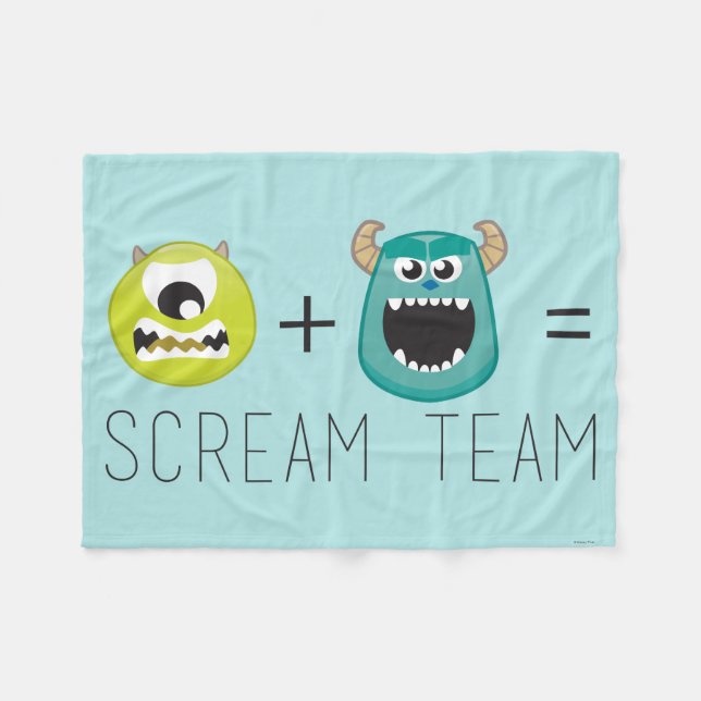 Mike+Sulley=Scream Team Fleece Blanket (Front (Horizontal))