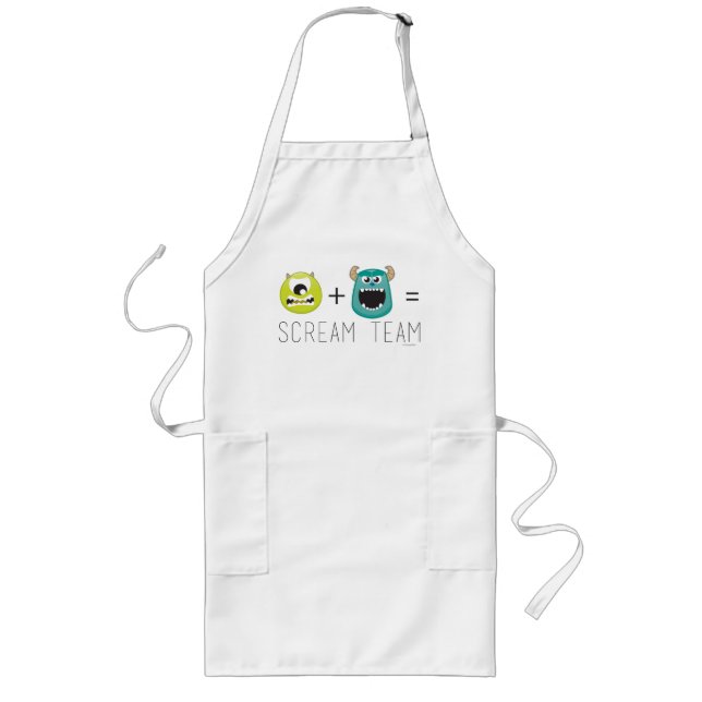 Mike+Sulley=Scream Team Long Apron (Front)