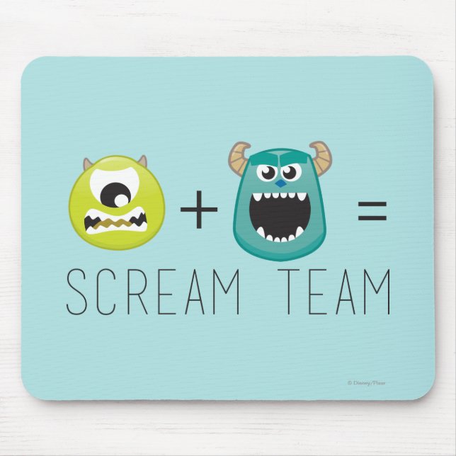 Mike+Sulley=Scream Team Mouse Pad (Front)