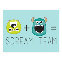 Mike Sulley=Scream Team Postcard