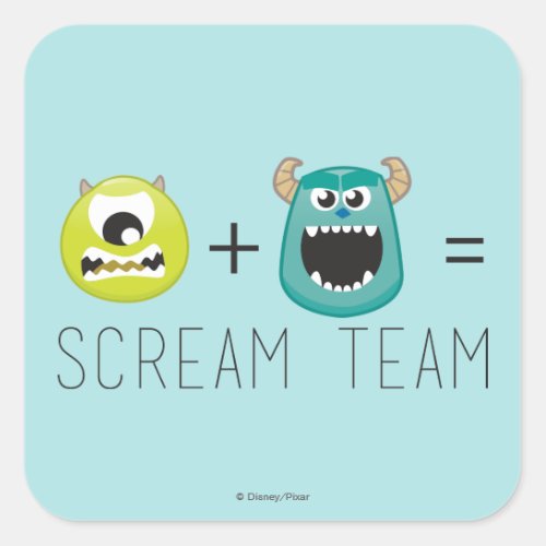 MikeSulleyScream Team Square Sticker