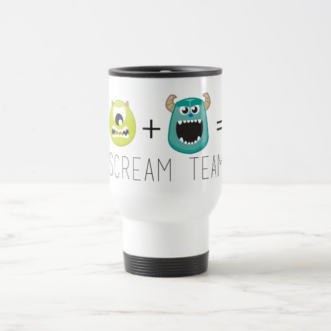 Mike+Sulley=Scream Team Travel Mug (Center)