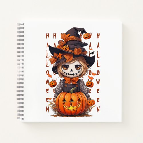 Mike the Halloween Scarecrow Notebook