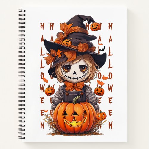 Mike the Halloween Scarecrow Notebook