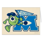 Mike with Monsters U Flag (Front Horizontal)