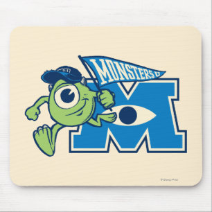 Mike with Monsters U Flag Mouse Pad