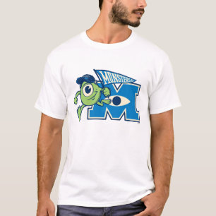 Mike with Monsters U Flag T-Shirt