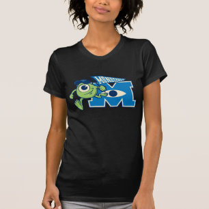 Mike with Monsters U Flag T-Shirt