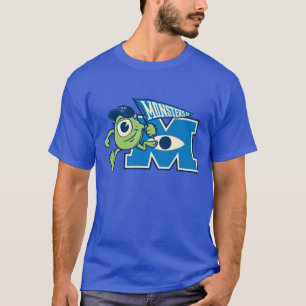 Mike with Monsters U Flag T-Shirt