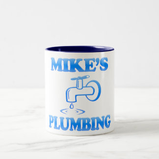 Mike's Plumbing Two-Tone Coffee Mug