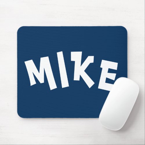 Mikes Police Box Blue Rainbow of Color by Janz Mouse Pad