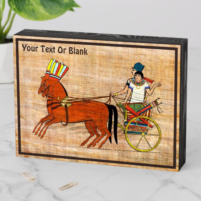 Miketz - Joseph's Chariot Wooden Box Sign (In Situ Horizontal)