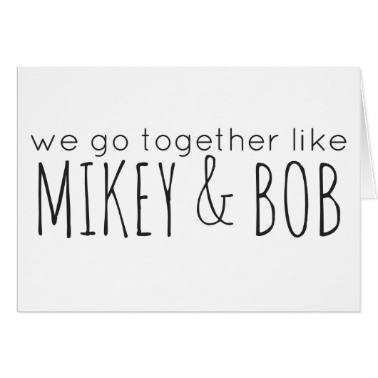 Mikey & Bob (Pittsburgh KISS) Cards (Front Horizontal)