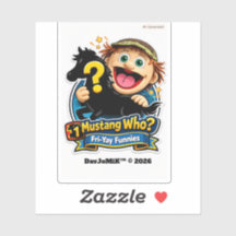 Mikey's Mustang Who? – Fri‑Yay Funnies Badge #1