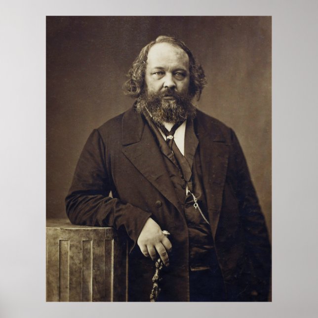 Mikhail Bakunin Russian Social Anarchist by Nadar Poster (Front)