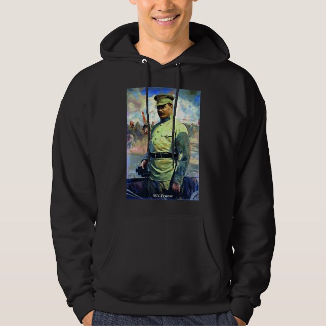 Mikhail Frunze - Soviet Army Officer, Red Army Hoodie (Front)
