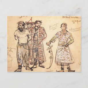 Mikhail Vrubel- Captured Pechenegs Postcard