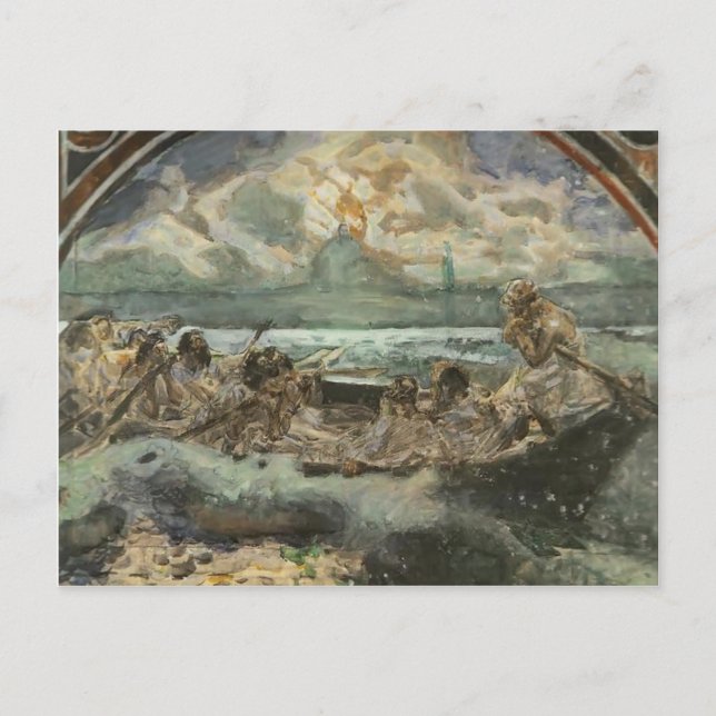 Mikhail Vrubel- Walking on Water Postcard (Front)