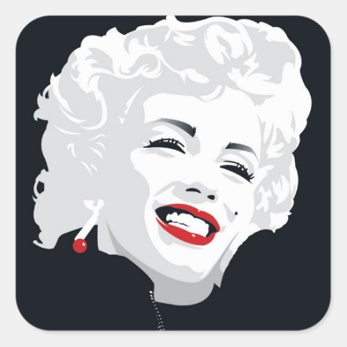 Miki Marilyn Square Sticker