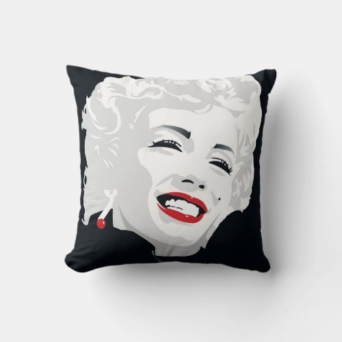 Miki Marilyn Throw Pillow