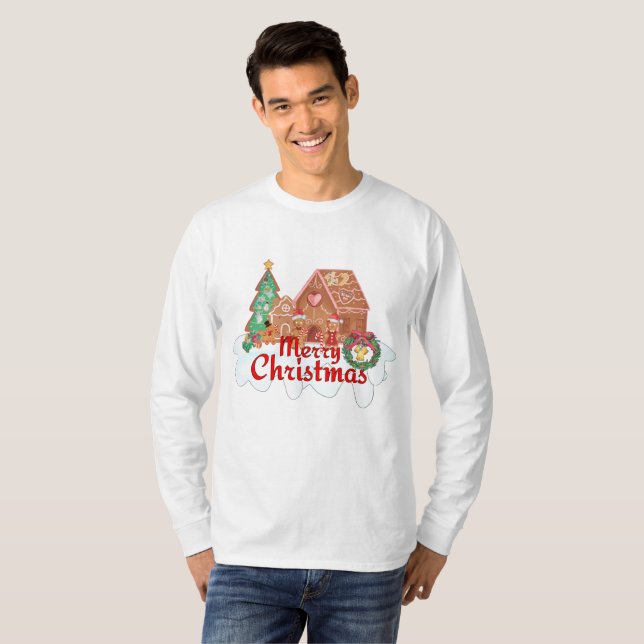 Mikitez gingerbreadhouse vintage gingerbread  T-Shirt (Front Full)