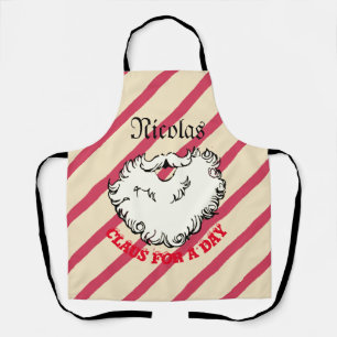 Mikitez santaclaus beard vintage gingerbread  apron