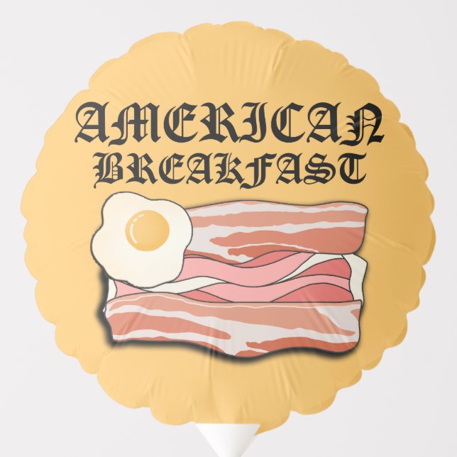 Mikitiez american breakfast bacon egg july picnic balloon (Front)