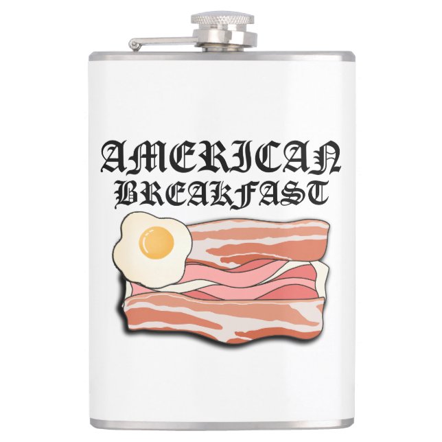 Mikitiez american breakfast bacon egg july picnic flask (Front)