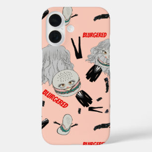 Mikitiez blonde hairbun pinky blur suit tie iPhone 16 case