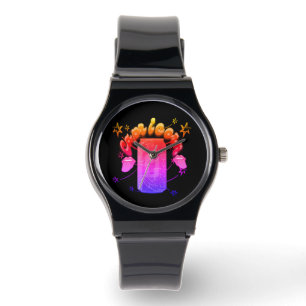 Mikitiez capricorn devil rockstar saturn watch
