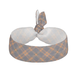Mikitiez classic retro vintage darkblue checked Ti Elastic Hair Tie