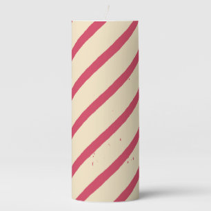 Mikitiez classicwhitechristmas light jollyholly pillar candle