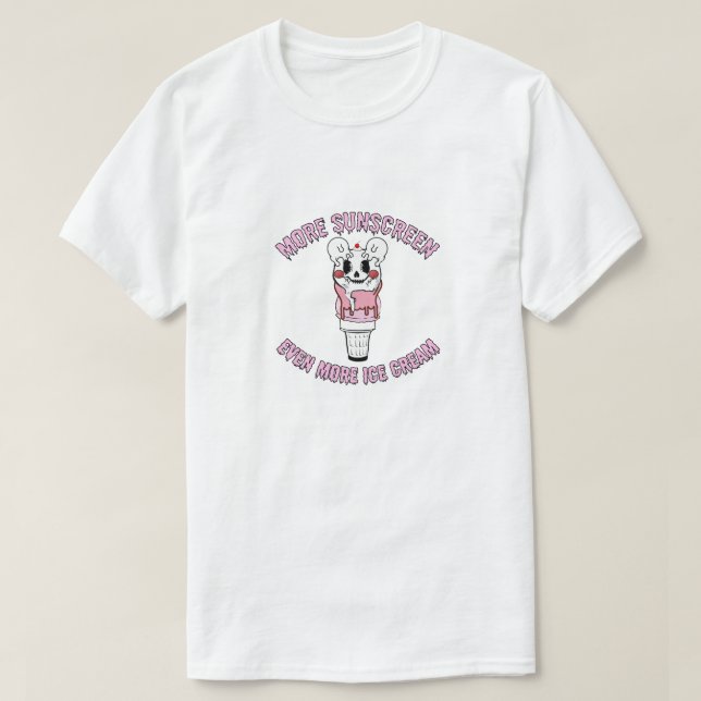 Mikitiez cottoncandy icecream hotday sunny T-Shirt (Design Front)