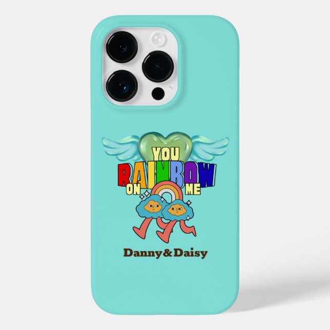 Mikitiez cupid cute rainbow twin friends  Case-Mate iPhone case (Back)