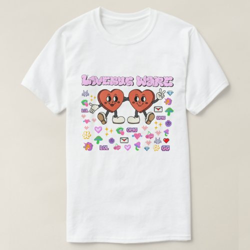 Mikitiez custom valentine funny lovebug software T_Shirt