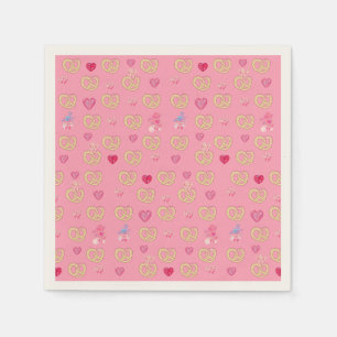 Mikitiez cute pretzel bread cozy valentine pastry  napkins