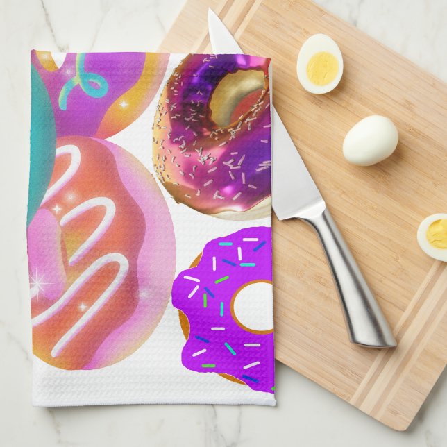 Mikitiez donut picnic america pridemonth olympics kitchen towel (Quarter Fold)