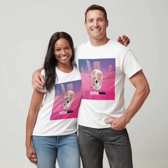 Mikitiez dreamer skull tatto rainbow rose rock T-Shirt (Unisex)
