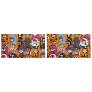 Mikitiez fairy shark wizard grimreaper frankenstei pillow case