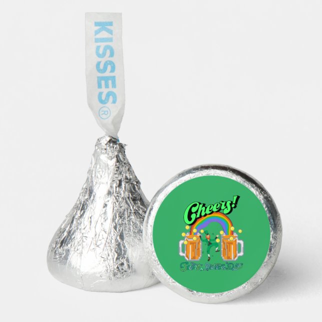 Mikitiez green lucky Saint Patrick's Day irishbeer Hershey®'s Kisses® (Front)