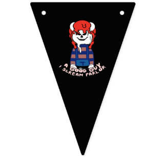 Mikitiez halloween movie night scarly classic  bunting flags
