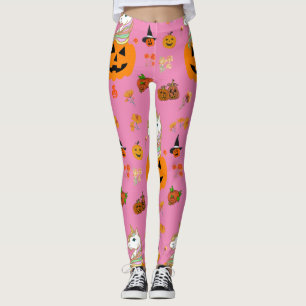 Mikitiez halloween unicorn spooky october fall leggings