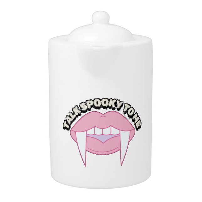Mikitiez hocus pocus vintage halloween vampire  teapot (Front)