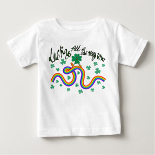 Mikitiez irish clover green st.patrick'sday lucky baby T-Shirt