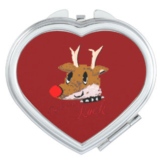 Mikitiez jinglebellrock punk gothmas reindeer compact mirror