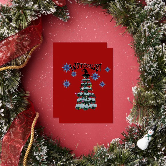 Mikitiez magic moodyholiday gothmas witch foil invitation (Insitu)