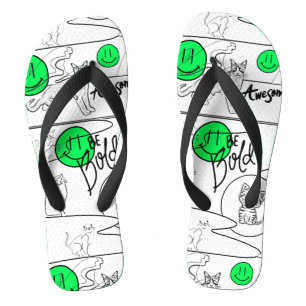 Mikitiez meow summer cat party beach  flip flops